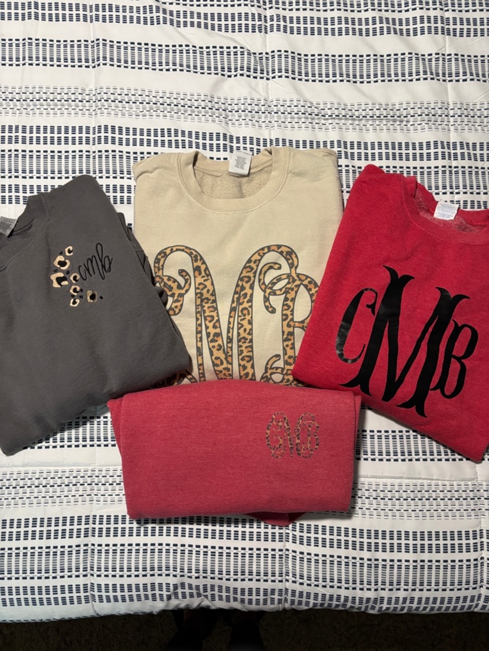 Monogramed Womens Sweatshirt Bundle